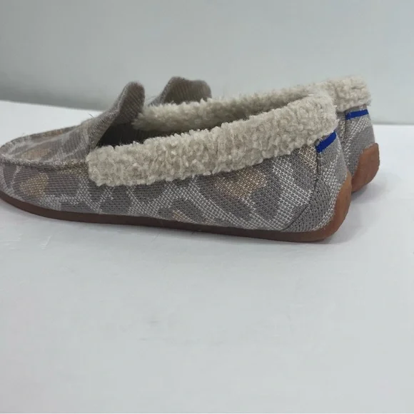 Rothy’s “the cozy loafer” slippers in animal print. - Picture 6 of 7